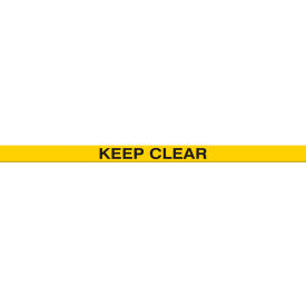 Accuform Tough-Mark Heavy-Duty Message Strip, Keep Clear, 3"x48"