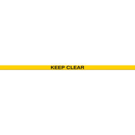Tough-Mark Heavy-Duty Message Strip, Keep Clear, 2"x48"
