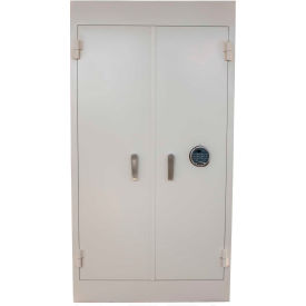 Retail Inventory Control Safe 32 x 16 x 60 Electronic Lock 13.88 Cu. Ft. White