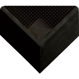 Tall Wall Sanitizing Footbath Mat 2-1/2" Thick 2-1/2' x 3-1/4' Black
