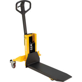 Single Fork Manual Pallet Lift Truck, 800 lb. Capacity, 24"W x 32"L Forks
