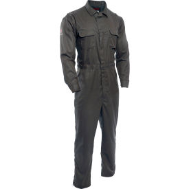 8 cal Flame Resistant Coveralls, M, Gray, TCG02150861