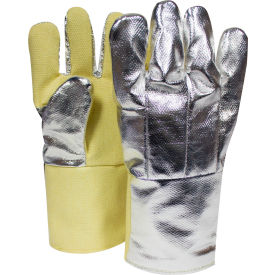 Aluminized Thermobest Glove, Reversed Wool Liner, Yellow, Large
