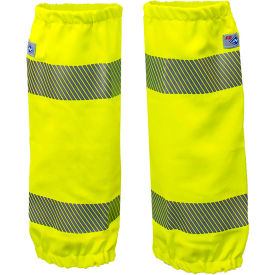Flame Resistant Hi-Vis Leg Gaiters, Class E , OSFM, Fluorescent Yellow