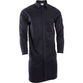 Flame Resistant Food Processing Lab Coat, M, Navy, C09UJLCFS