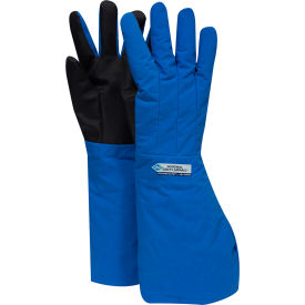 Elbow Length Cryogenic Glove, X-Large, Blue