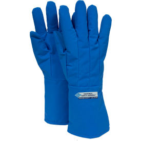 Water Resistant Mid-Arm Cryogenic Glove, Large, Blue
