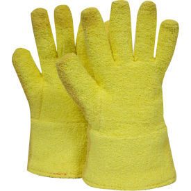 13" Kevlar Terrycloth Gloves, Yellow, Small