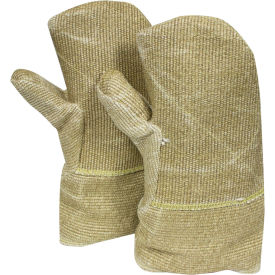 Coated Fiberglass Mitten, 14"L, Yellow, Jumbo, M60ZPRH01014
