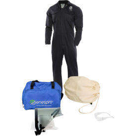 8 cal/cm2 Arc Flash Kit with FR Coverall, Size Medium, No Gloves