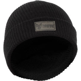 Flame Resistant Knit Winter Hat, 13 x 8-1/4", Black, Large