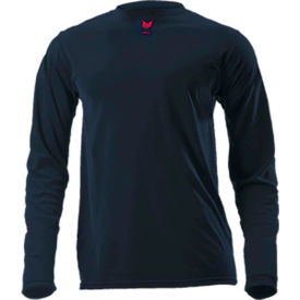 Lightweight Long Sleeve FR T-Shirt, L-T, Navy Blue