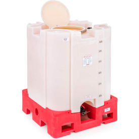 Food Grade Application IBC Container 330 Gallon Wide Mouth - Stackable 45"L x 45"W x 63-1/2"H