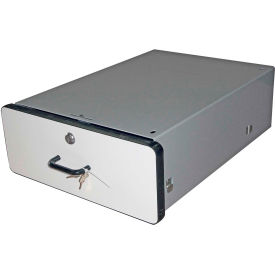 Lockable Steel Drawer, 20"W x 15"D x 6"H, Gray