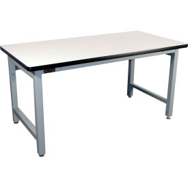 Pro-Line 72 x 30 Fixed Height Heavy Duty Workbench ESD Laminate Top - Gray