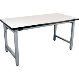 60 x 36 Fixed Height Heavy Duty Workbench ESD Laminate Top - Gray