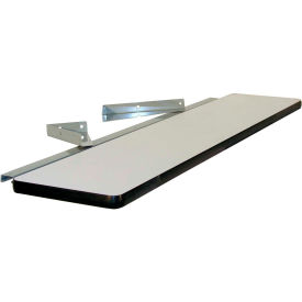 Steel Shelf W/ ESD Laminate Safety Edge, 60"W x 12"D, Gray