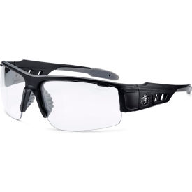 Skullerz DAGR-AF Safety Glasses, Matte Black, Anti-Fog Clear Lens