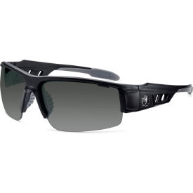 Skullerz DAGR-AF Safety Glasses, Matte Black, Anti-Fog Smoke Lens