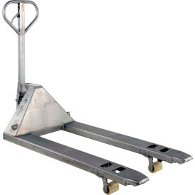 Pallet Truck, Stainless Steel, 5500 lb. Capacity, 27"W x 48"L Forks