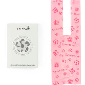 Plastic Liner Bags for Sanitary Napkin Receptacles, 50/Pack, 1200/Case