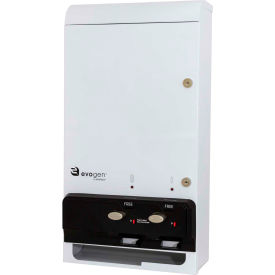 Dual Sanitary Napkin, Tampon Vendor, White Metal, Free Vending