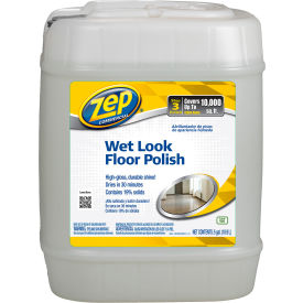 Zep Wet Look Floor Finish, 5 Gallon Pail - ZUWLFF5G