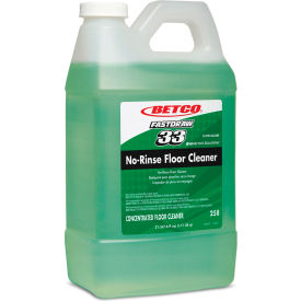 Betco FastDraw 33 No-Rinse Floor Cleaner, 64 oz. Bottle, 4 Bottles