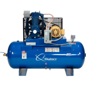 15 HP, 120 Gallon, Horizontal, 230V-3-Phase