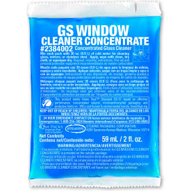 Window Cleaner Concentrate - 2 oz Packs, 48 Packs/Case