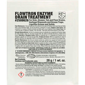 Flowtron Enzyme Drain Treatment - 1 oz Packs, 72 Packs/Case