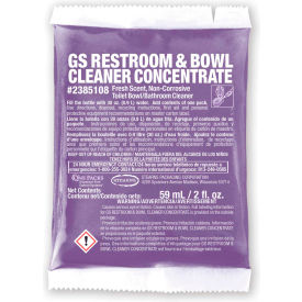 Restroom & Bowl Cleaner Concentrate - 2 oz Packs, 72 Packs/Case