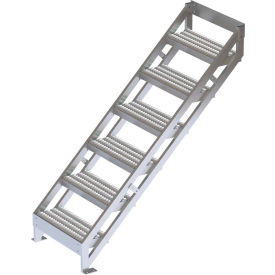 U-Design Configurable Multi-Platform Access System - 6 Step 63"H 45 Deg. Stairway Ladder