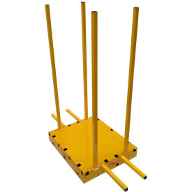 SawTrax Safety Dolly, 30"L x 25"W x 5-1/4"H, 1000 Lb Capacity, Yellow