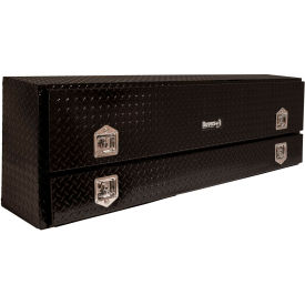 Aluminum Contractor Truck Box, 12x21x72", Black