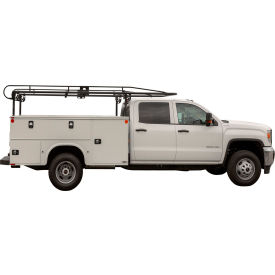 Service Body Ladder Rack, 14-1/2 Ft., 1,000 lb. Capacity, Black