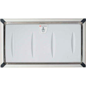 Horizontal Baby Changing Table - Light Gray/Stainless