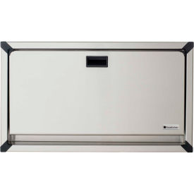Horizontal Baby Changing Table -Surface Mount- Stainless Steel, 250lb Cap