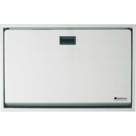 Horizontal Baby Changing Table - Recessed - Stainless Steel, 250lb Cap
