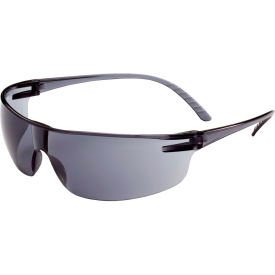Safety Glasses, Gray Frame, Gray Lens, Scratch-Resistant