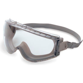 Stealth S3960HS Safety Goggles, Gray Frame, Clear Lens, Scratch-Resistant, Anti-Fog