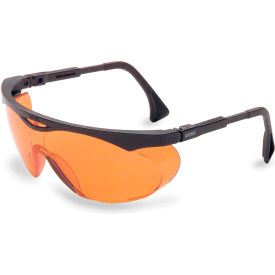 Skyper Safety Glasses, Black Frame, SCT-Orange Lens, Anti-Fog