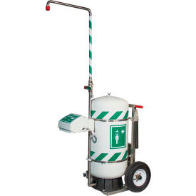 Mobile Self-Contained Emergency Safety Shower With Eye/Face Wash, 30 Gallon, 40K45G