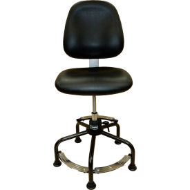 Big & Tall Workbench Chair - Vinyl - Black