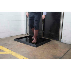 Sani-Trax Plus Disinfectant Entrance Mat 2-1/2" Thick 2-5/8' x 3-1/4' Black