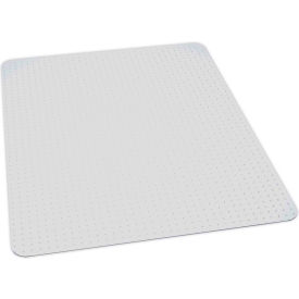 Chair Mat for Carpet - Medium Pile - 48" x 72" Rectangle - Clear - Beveled Edge