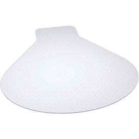 Workstation Chair Mat for Carpet - Medium Pile - 54" x 60" - Clear - Beveled Edge