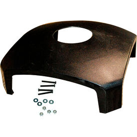 Rubbermaid Dome Top With Hole, Black - FG3975M2BLA