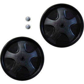 8" Wheel Kit With Push Caps, Black -