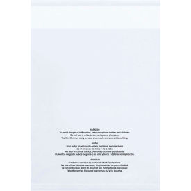 Resealable Suffocation Warning Poly Bag 10"W x 12"L, 1.5 Mil, Clear 1000/Pk